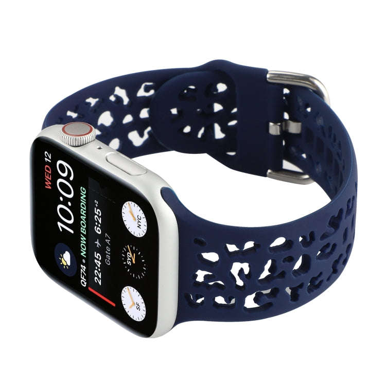 Hollow Out Silicone Watch Band For Apple Watch Ultra 49mm&Watch Ultra 2 49mm / Series 9&8&7 45mm ...