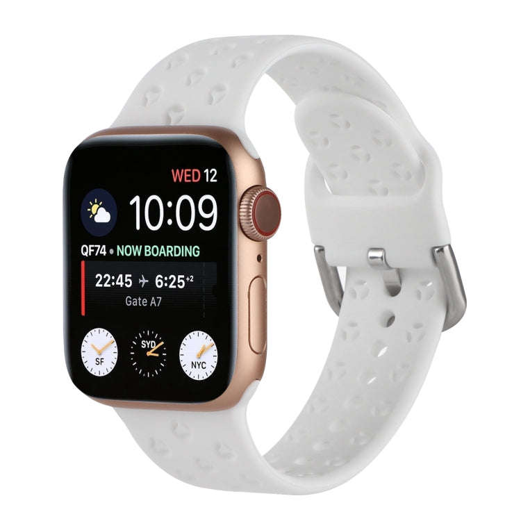 Hollow Out Silicone Watch Band For Apple Watch Ultra 49mm&Watch Ultra 2 49mm / Series 9&8&7 45mm ...