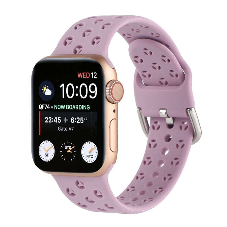 Hollow Out Silicone Watch Band For Apple Watch Ultra 49mm&Watch Ultra 2 49mm / Series 9&8&7 45mm ...
