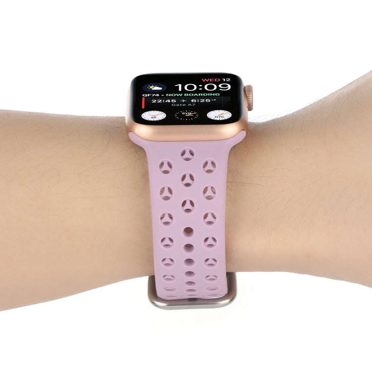 Hollow Out Silicone Watch Band For Apple Watch Ultra 49mm&Watch Ultra 2 49mm / Series 9&8&7 45mm ...
