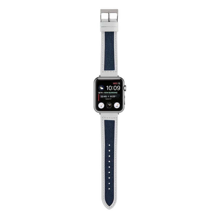 Canvas Leather Watch Band For Apple Watch Ultra 49mm&Watch Ultra 2 49mm / Series 9&8&7 45mm / SE ...