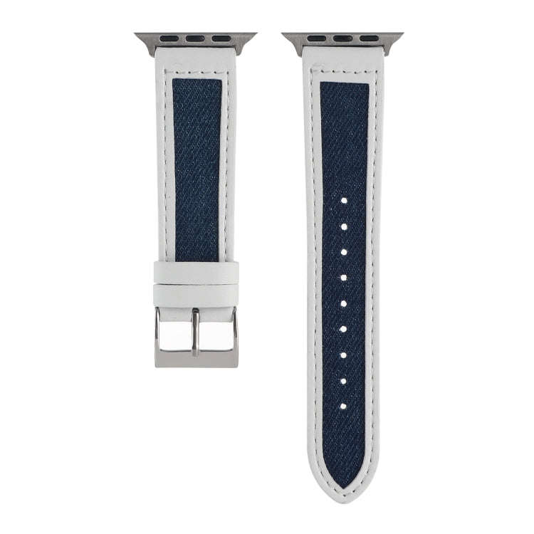 Canvas Leather Watch Band For Apple Watch Ultra 49mm&Watch Ultra 2 49mm / Series 9&8&7 45mm / SE ...