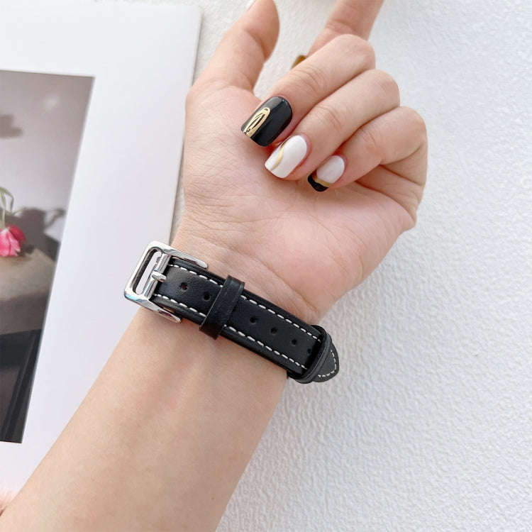 Leather Watch Band For Apple Watch Series 9&8&7 41mm / SE 3&SE 2&6&SE&5&4 40mm / 3&2&1 38mm(Wine ...