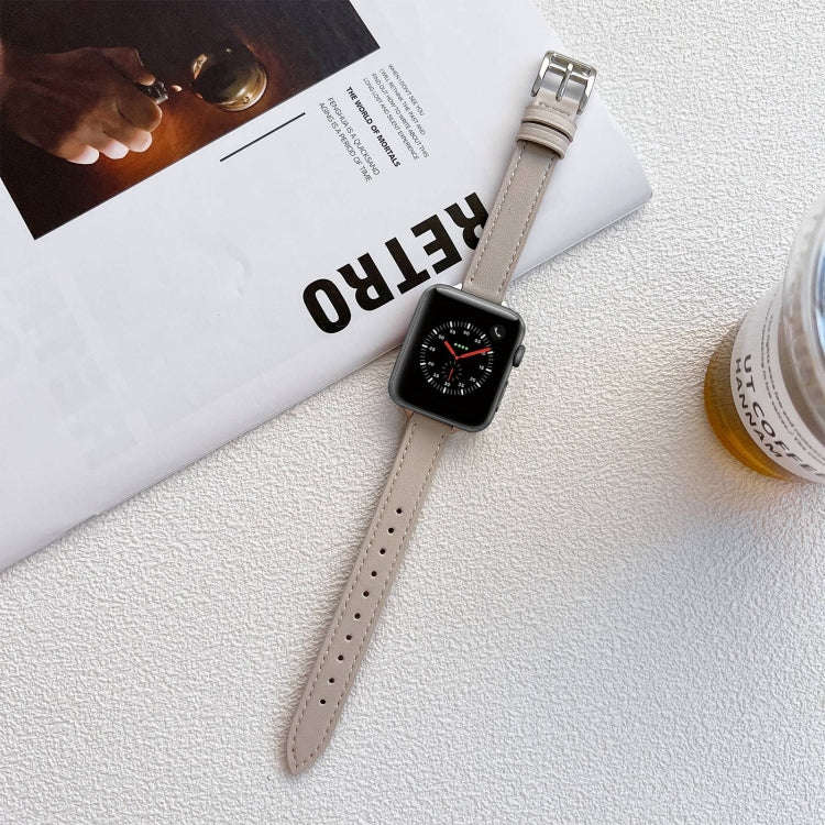 Leather Watch Band For Apple Watch Ultra 49mm&Watch Ultra 2 49mm / Series 9&8&7 45mm / SE 3&SE 2&...