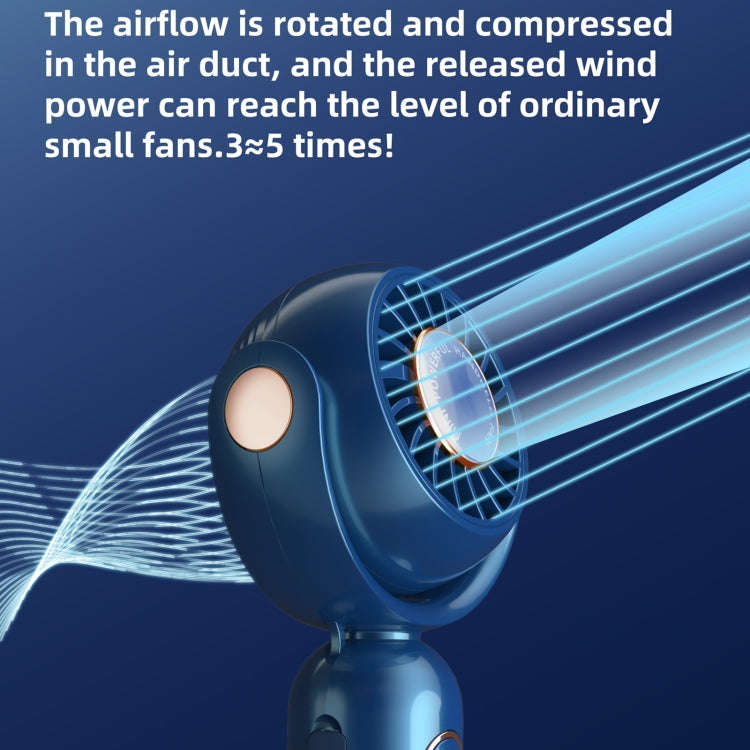 F10 USB Hanging Neck Electric Fan(Blue)