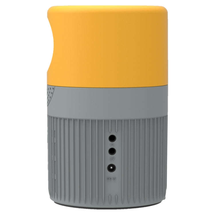T400 100 inch Screen 3000 Lumens LED Mini Projector, Plug Type:US Plug(Grey Yellow)