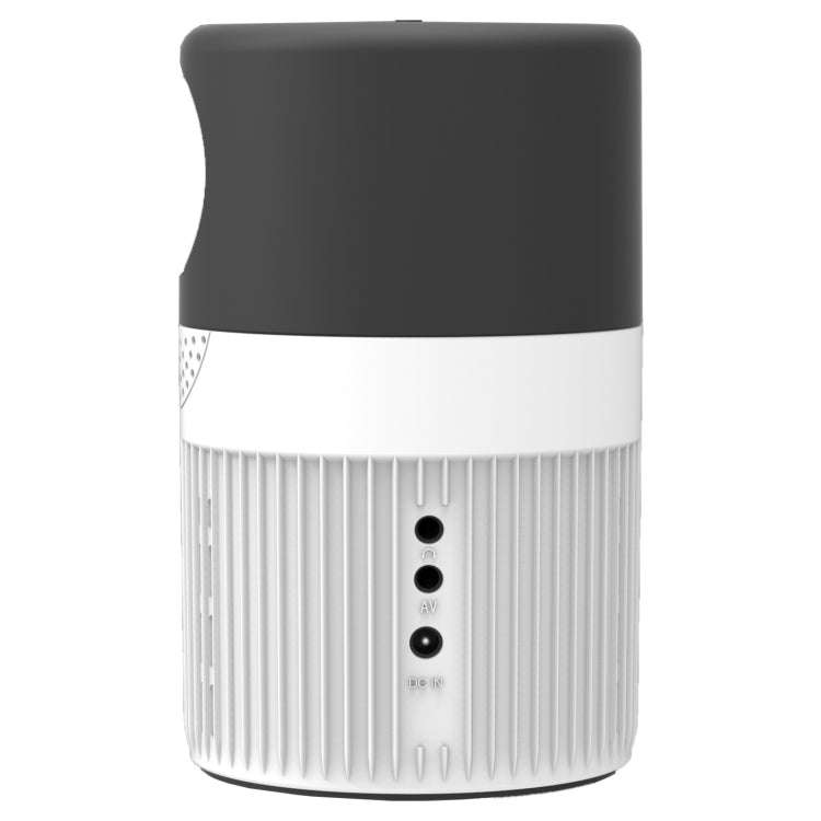 T400 100 inch Screen 3000 Lumens LED Mini Projector, Plug Type:US Plug(Black White)