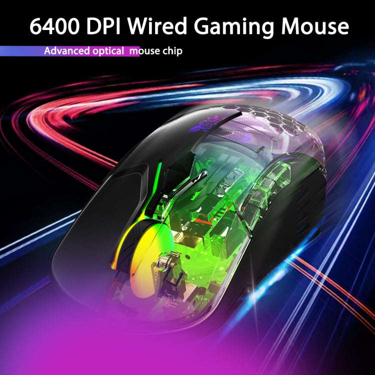 ONIKUMA CW902 RGB Lighting Wired Mouse(Black)