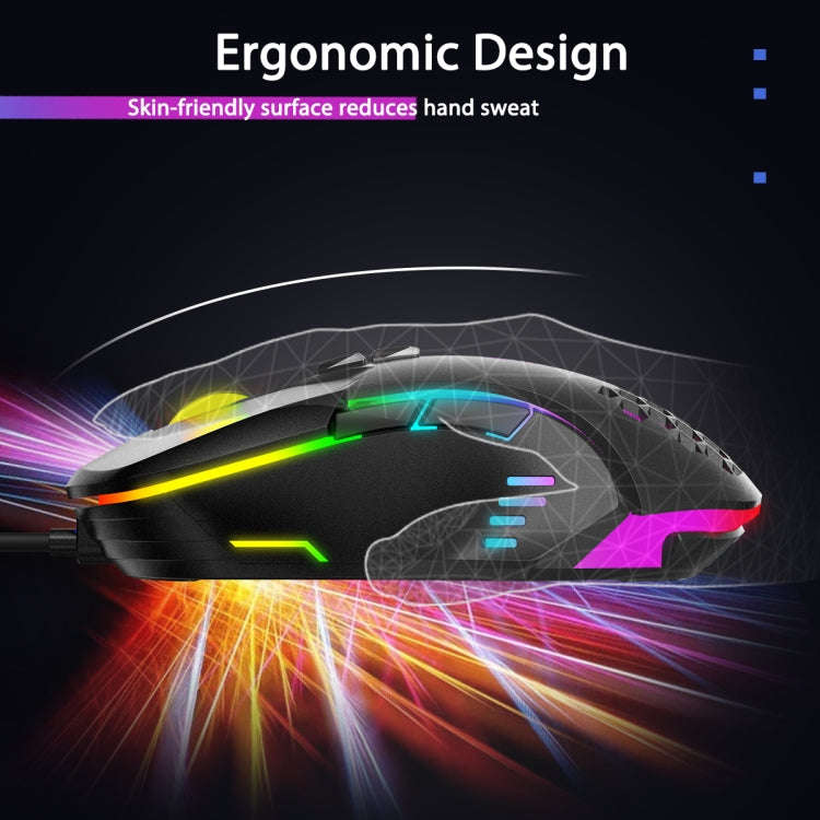 ONIKUMA CW902 RGB Lighting Wired Mouse(Black)