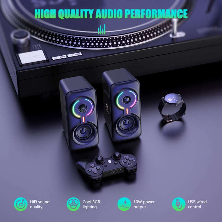 ONIKUMA L6 RGB Lighting Computer Audio with Bluetooth Function(Black)