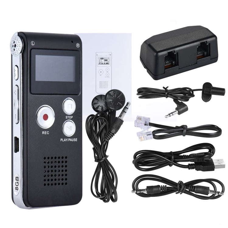 SK-012 16GB USB Dictaphone Digital Audio Voice Recorder with WAV MP3 Player VAR Function(Grey)