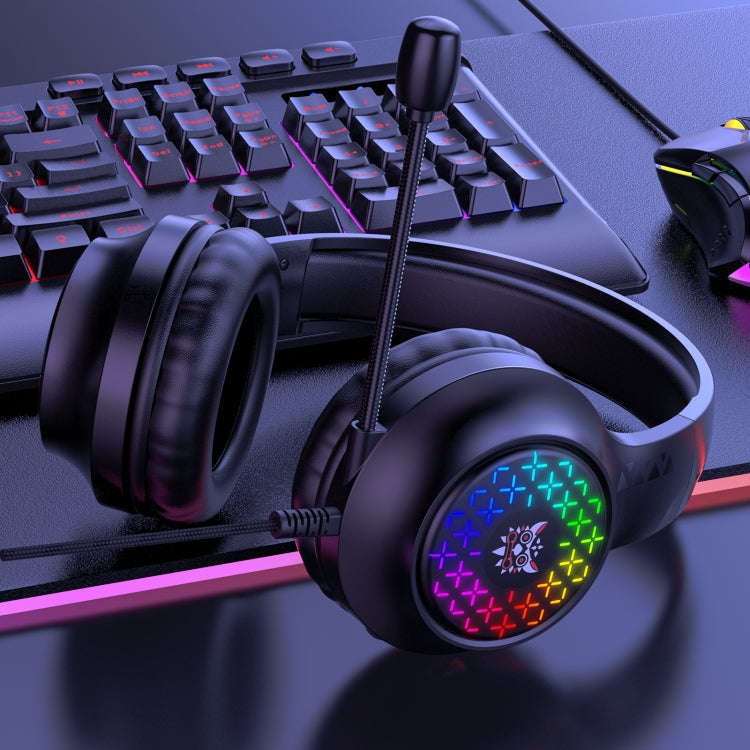 ONIKUMA X7 Pro USB + 3.5mm RGB Lighting Gaming Wired Headset(Black)