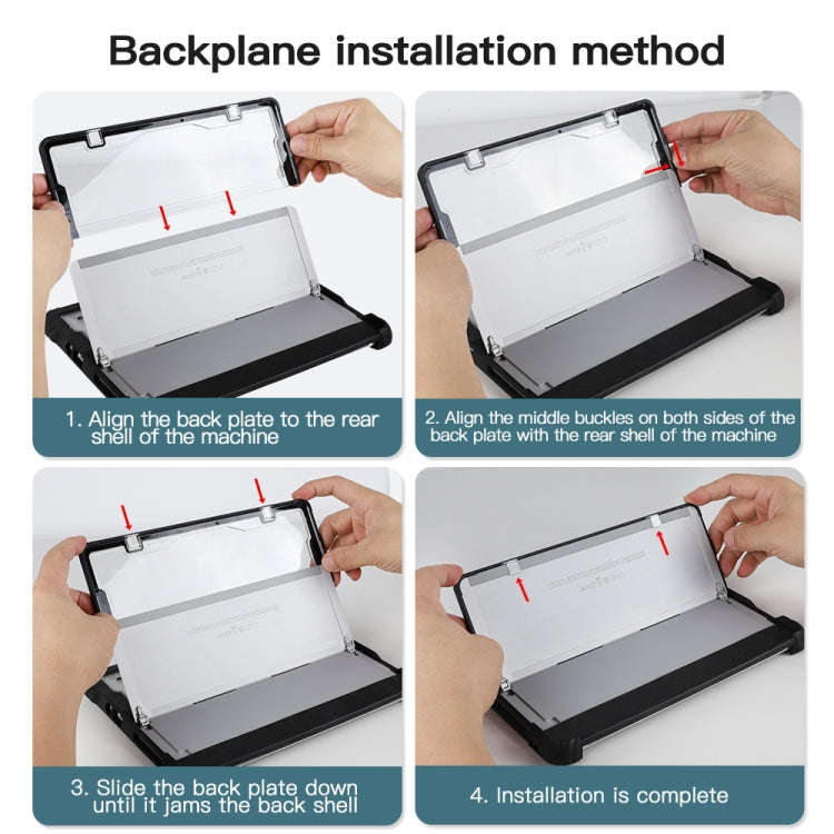 For MicroSoft Surface Go 1 / 2 / 3 Acrylic Transparent Hand Shoulder Strap Laptop Case