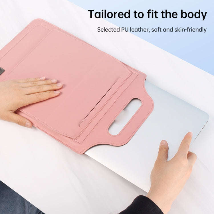 12 inch Multifunctional Mouse Pad Stand Handheld Laptop Bag(Blue)