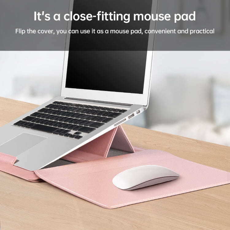 12 inch Multifunctional Mouse Pad Stand Handheld Laptop Bag(Blue)