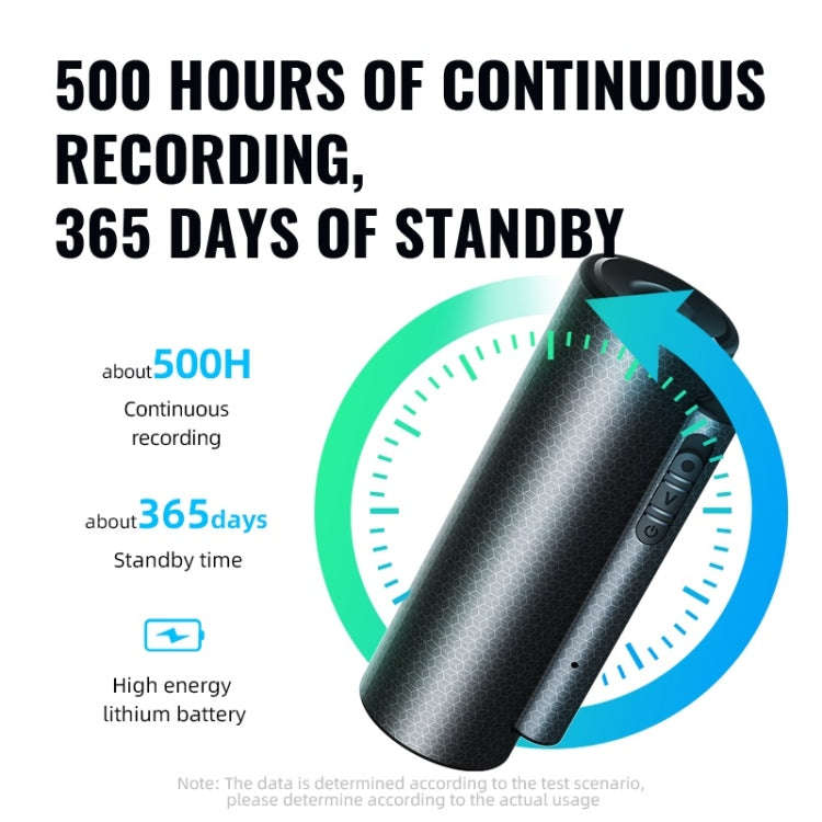 Q76 Smart HD Noise Reduction Voice Control Strong Magnetic Recording Pen, Capacity:4GB(Black)