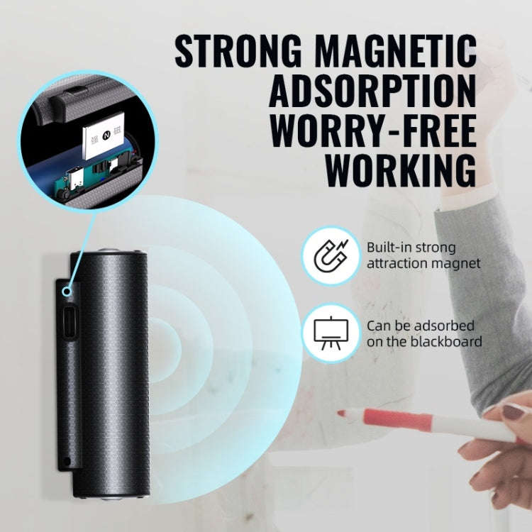 Q76 Smart HD Noise Reduction Voice Control Strong Magnetic Recording Pen, Capacity:4GB(Black)