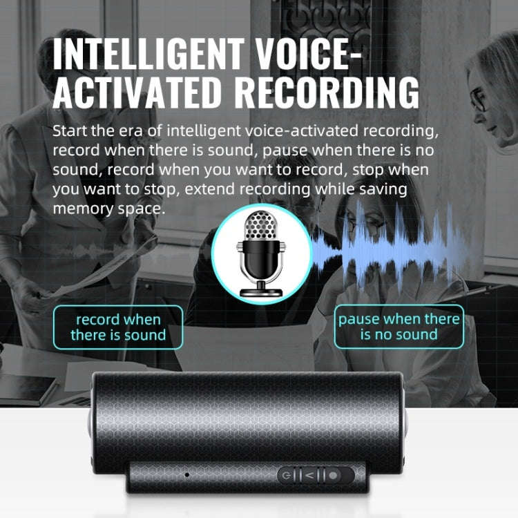 Q76 Smart HD Noise Reduction Voice Control Strong Magnetic Recording Pen, Capacity:4GB(Black)