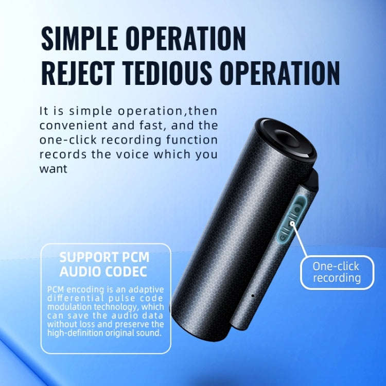 Q76 Smart HD Noise Reduction Voice Control Strong Magnetic Recording Pen, Capacity:4GB(Black)