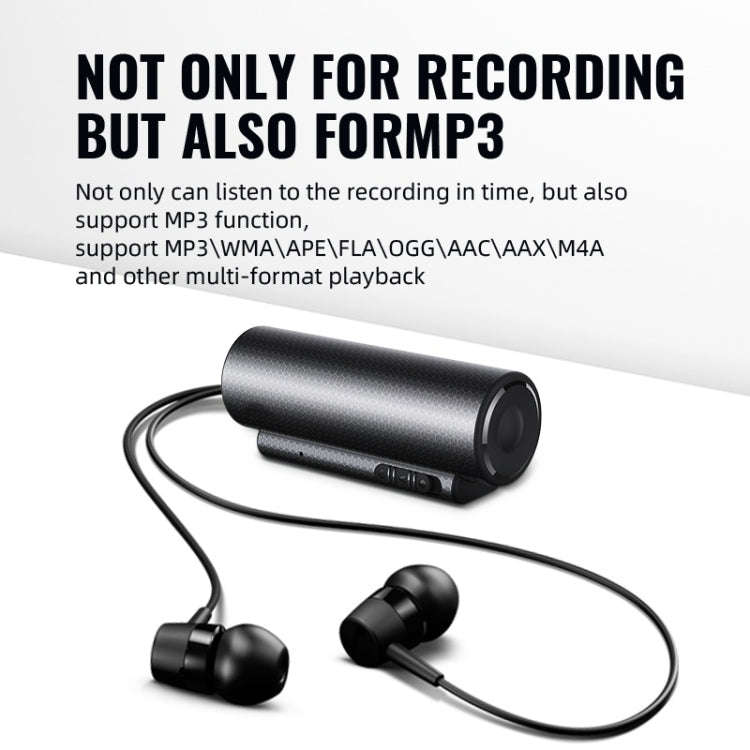 Q76 Smart HD Noise Reduction Voice Control Strong Magnetic Recording Pen, Capacity:4GB(Black)