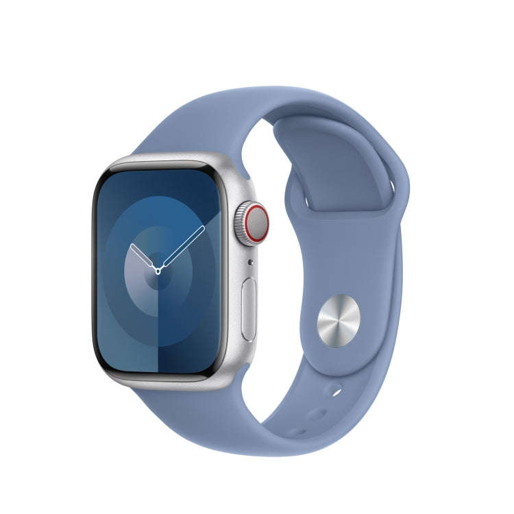Silicone Watch Band For Apple Watch 42mm / 41mm / 40mm / 38mm(Cold Blue)