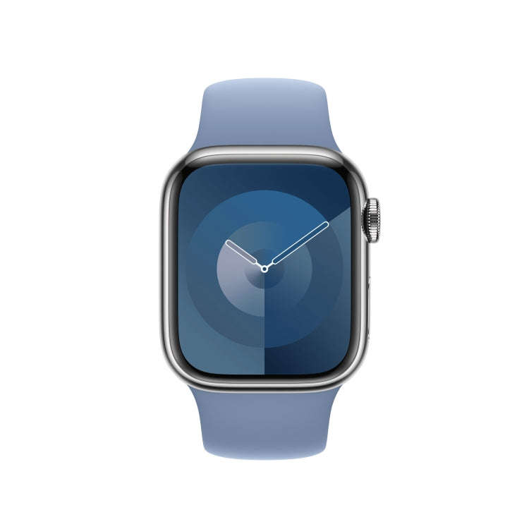 Silicone Watch Band For Apple Watch 42mm / 41mm / 40mm / 38mm(Cold Blue)