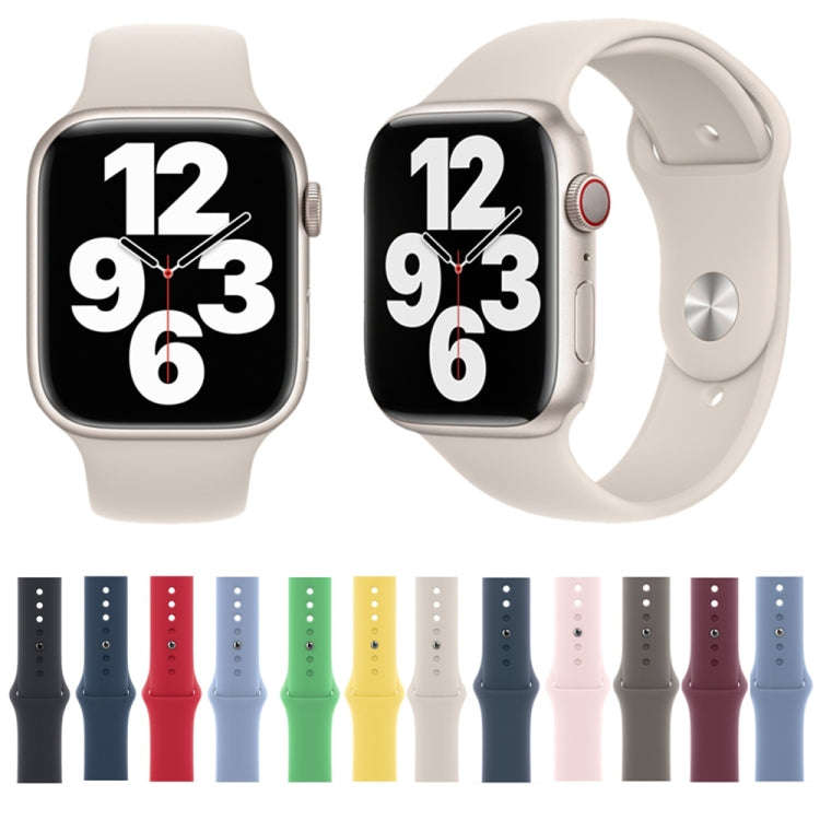Silicone Watch Band For Apple Watch 42mm / 41mm / 40mm / 38mm(Cold Blue)