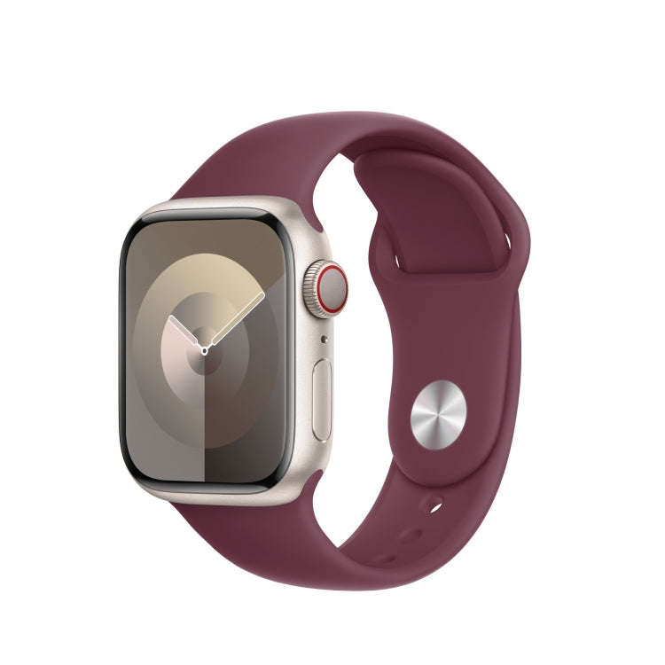Silicone Watch Band For Apple Watch 46mm / 49mm / 45mm / 44mm(Mulberry Color)