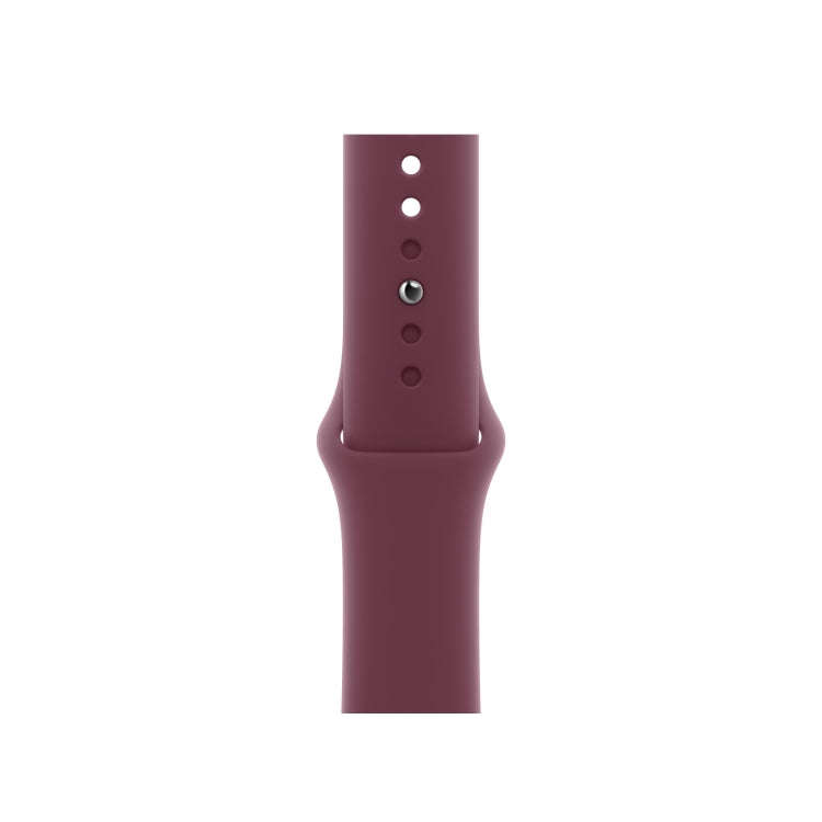 Silicone Watch Band For Apple Watch 46mm / 49mm / 45mm / 44mm(Mulberry Color)