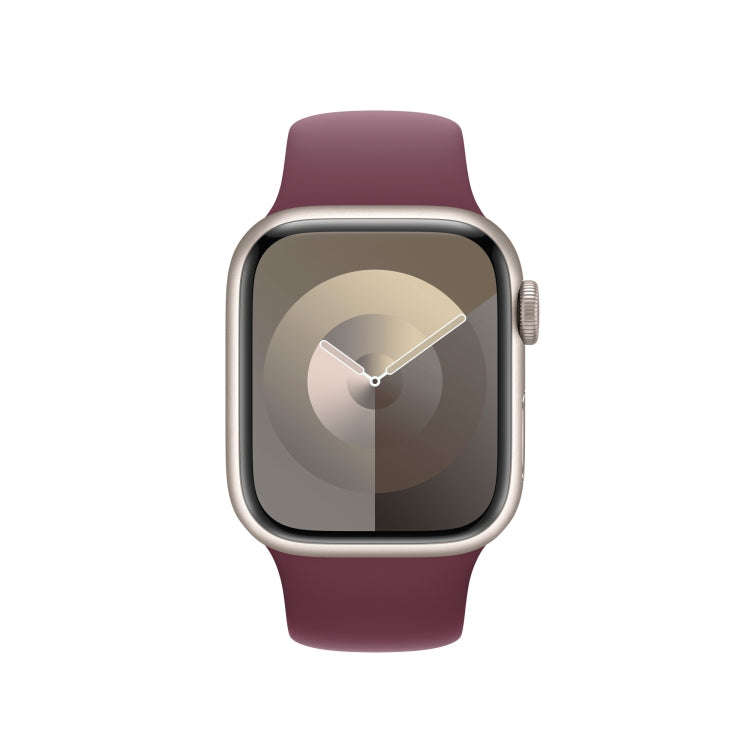 Silicone Watch Band For Apple Watch 46mm / 49mm / 45mm / 44mm(Mulberry Color)