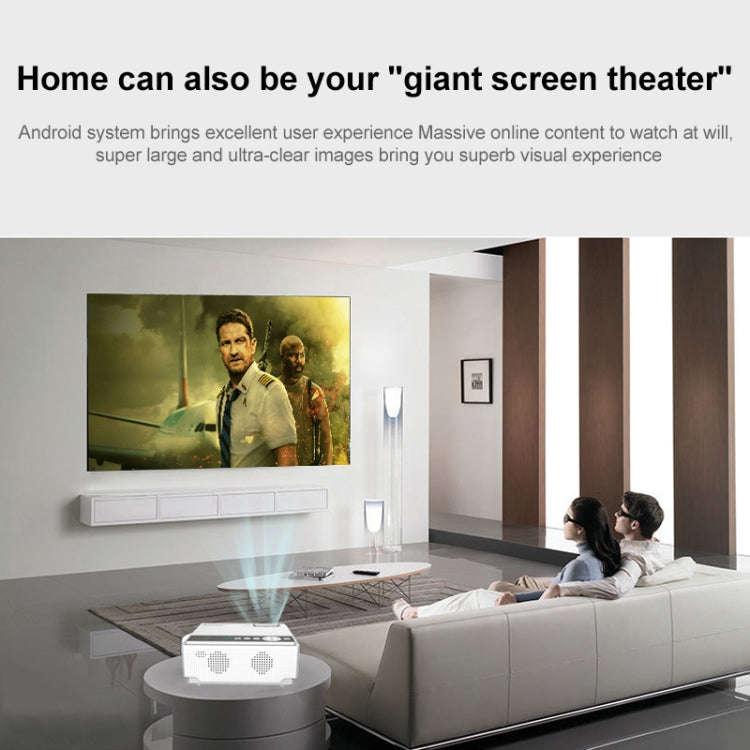 E460 1280x720P 120ANSI LCD LED Smart Projector, Basic Version, Plug Type:EU Plug
