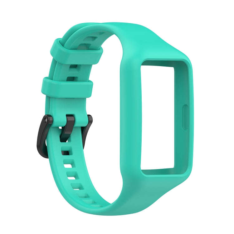 For Huawei Band 7 Integrated Silicone Watch Band(Mint Green)
