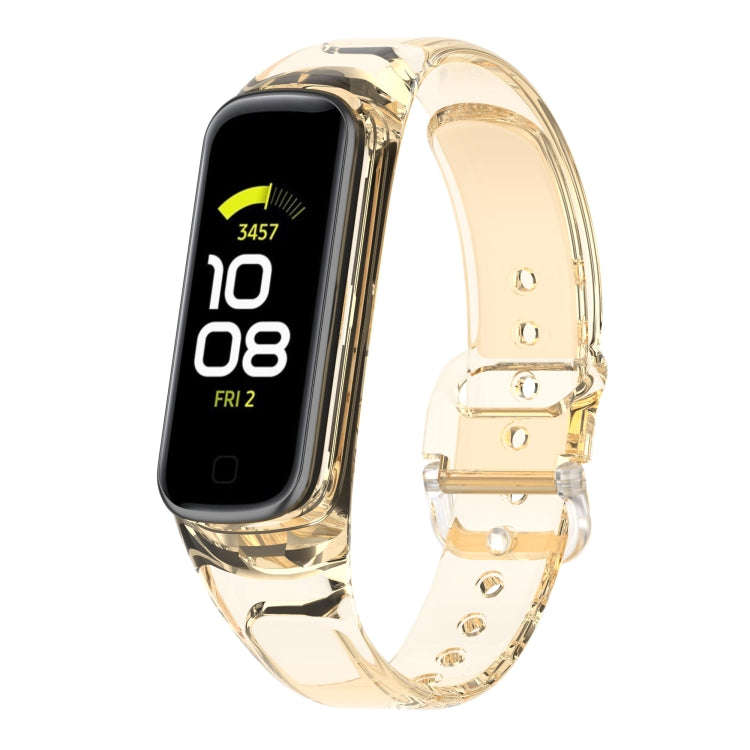 For Samsung Galaxy Fit 2 SM-R220 Discoloration in Light TPU Watch Band(Yellow)