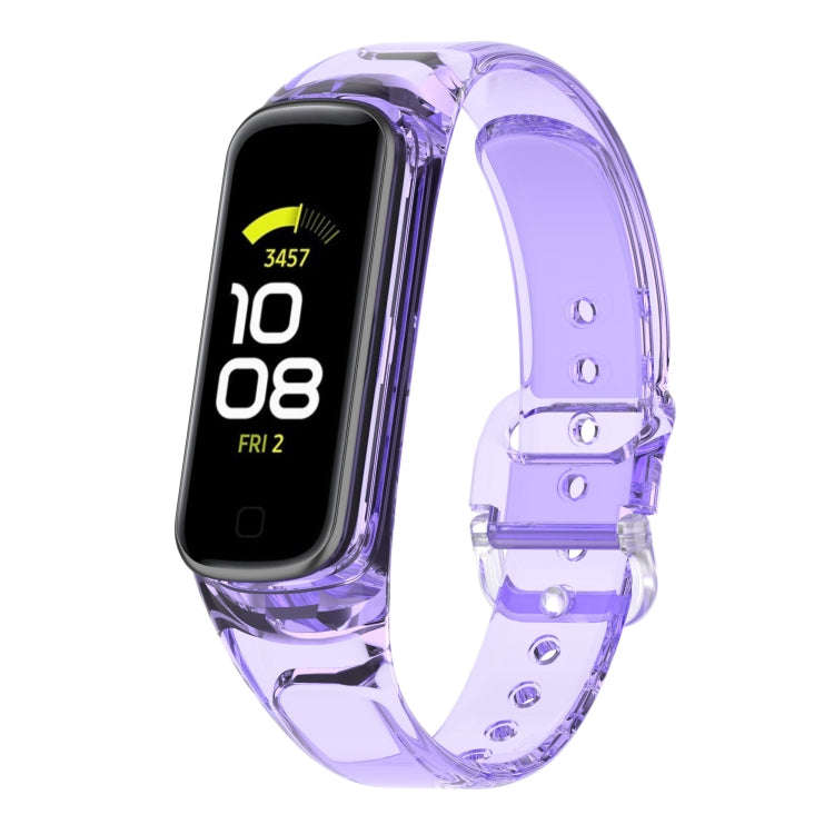For Samsung Galaxy Fit 2 SM-R220 Discoloration in Light TPU Watch Band(Purple)