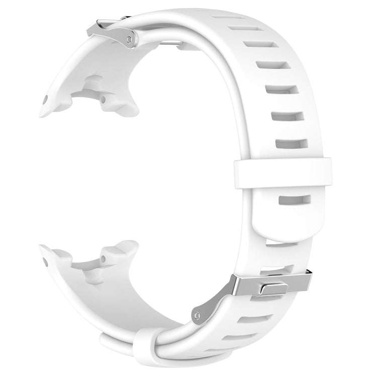 For Sunnto D4 / D4i Novo Diving Watch Silicone Watch Band with Extension Strap(White)