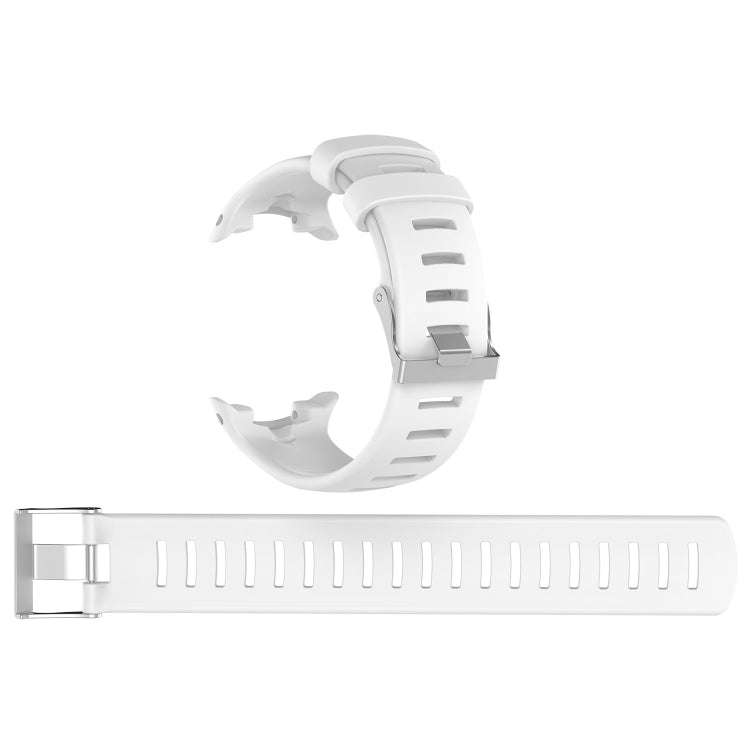 For Sunnto D4 / D4i Novo Diving Watch Silicone Watch Band with Extension Strap(White)