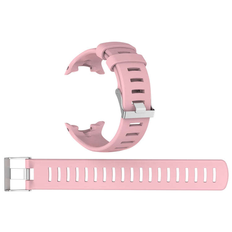 For Sunnto D4 / D4i Novo Diving Watch Silicone Watch Band with Extension Strap(Pink)