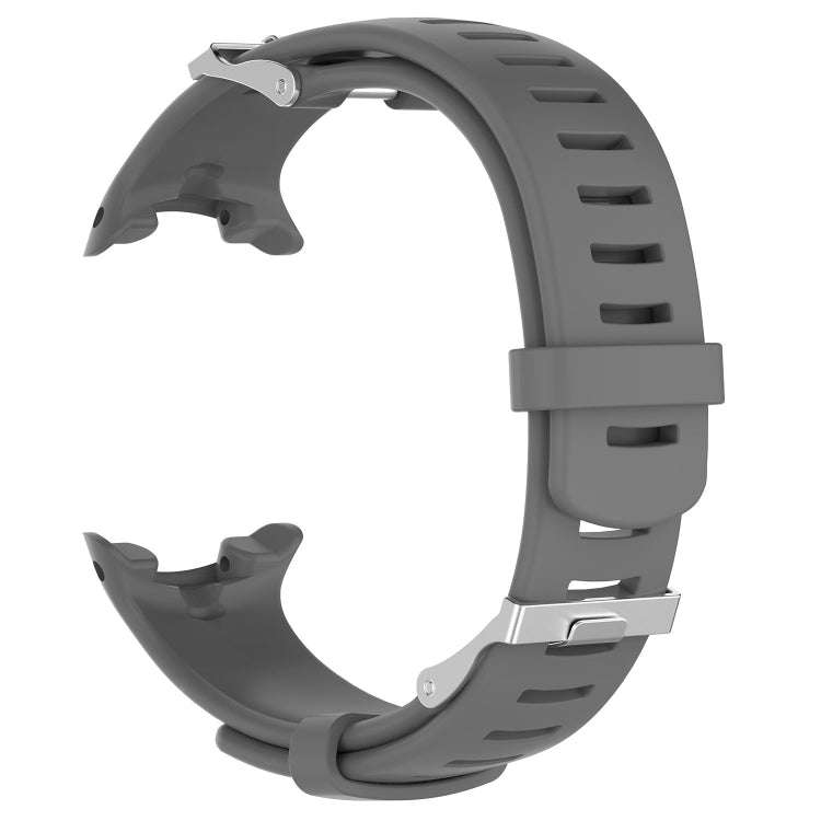 For Sunnto D4 / D4i Novo Diving Watch Silicone Watch Band with Extension Strap(Grey)