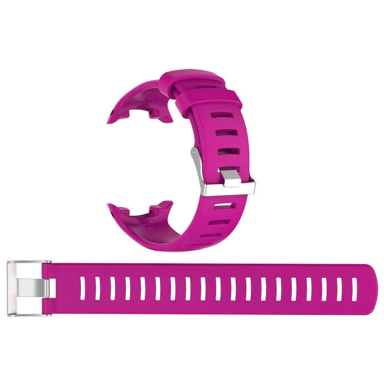 For Sunnto D4 / D4i Novo Diving Watch Silicone Watch Band with Extension Strap(Rose Red)