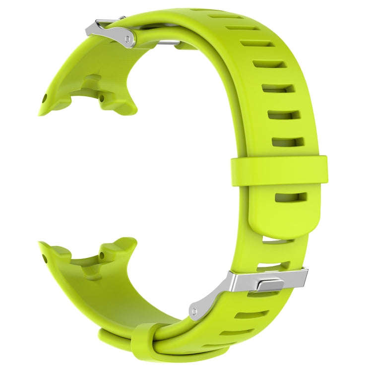 For Sunnto D4 / D4i Novo Diving Watch Silicone Watch Band with Extension Strap(Lime Green)