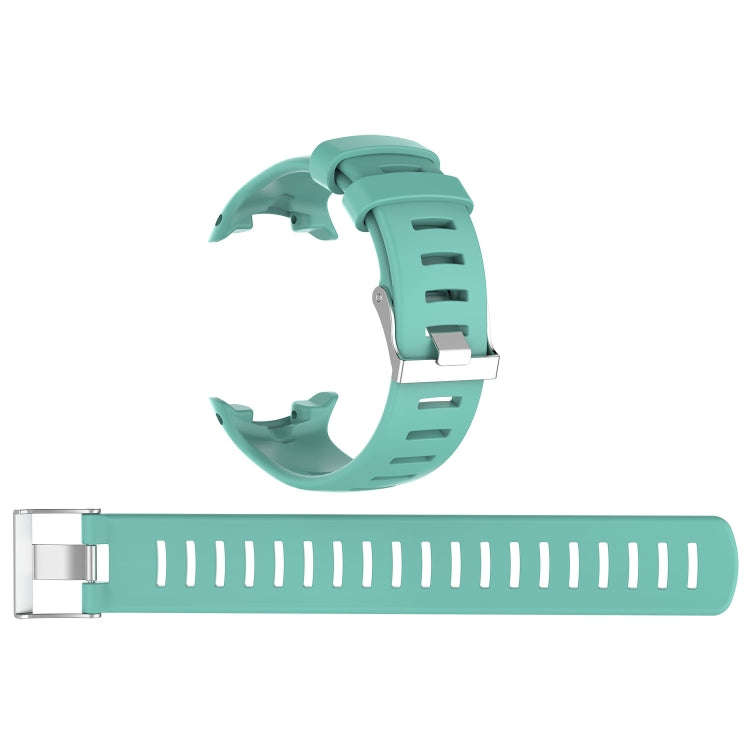 For Sunnto D4 / D4i Novo Diving Watch Silicone Watch Band with Extension Strap(Mint Green)