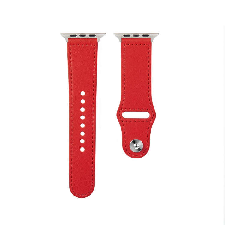 Nail Silver Buckle Leather Watch Band For Apple Watch Ultra 49mm&Watch Ultra 2 49mm / Series 9&8&...
