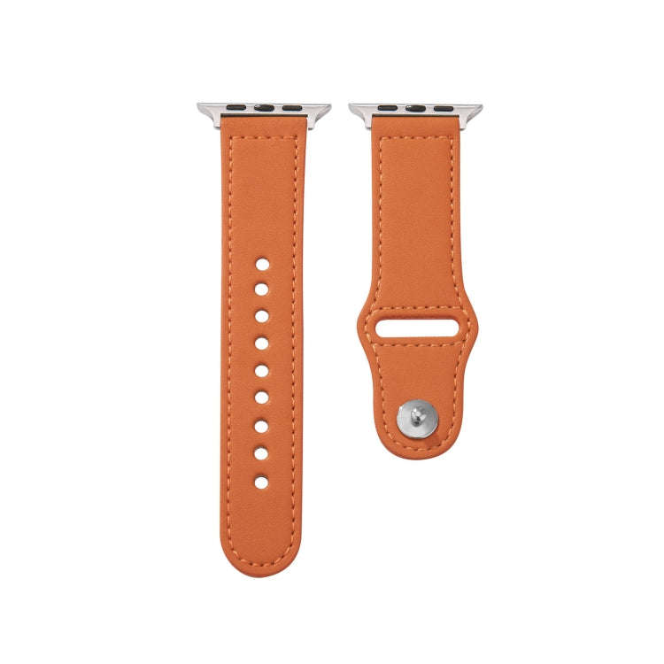 Nail Silver Buckle Leather Watch Band For Apple Watch Ultra 49mm&Watch Ultra 2 49mm / Series 9&8&...