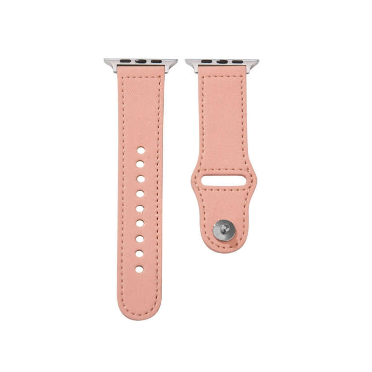 Nail Silver Buckle Leather Watch Band For Apple Watch Ultra 49mm&Watch Ultra 2 49mm / Series 9&8&...