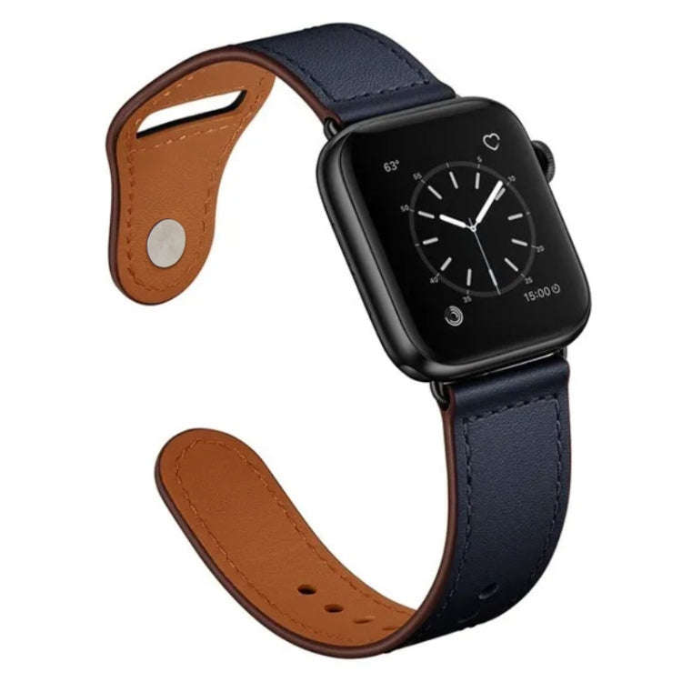 Nail Silver Buckle Leather Watch Band For Apple Watch Ultra 49mm&Watch Ultra 2 49mm / Series 9&8&...