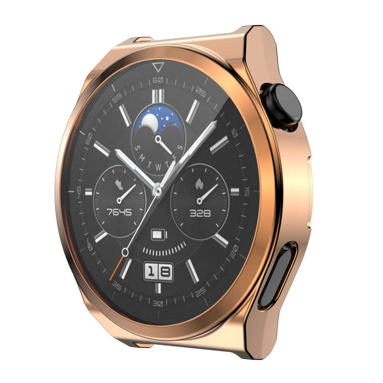 For Huawei Watch GT3 Pro 43mm Electroplating Full Coverage TPU Watch Case(Rose Gold)