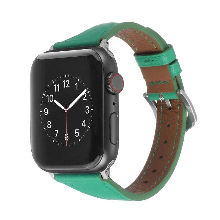 Genuine Leather Watch Band For Apple Watch Series 9&8&7 41mm / SE 3&SE 2&6&SE&5&4 40mm / 3&2&1 38...