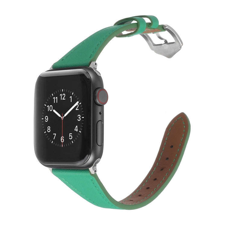 Genuine Leather Watch Band For Apple Watch Series 9&8&7 41mm / SE 3&SE 2&6&SE&5&4 40mm / 3&2&1 38...