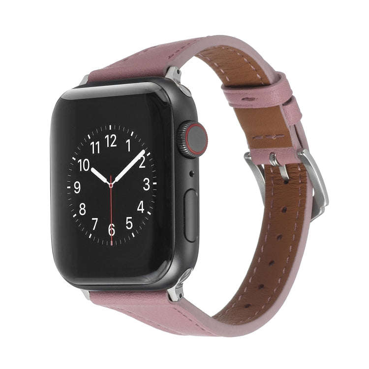 Genuine Leather Watch Band For Apple Watch Series 9&8&7 41mm / SE 3&SE 2&6&SE&5&4 40mm / 3&2&1 38...