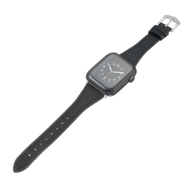 Genuine Leather Watch Band For Apple Watch Series 9&8&7 41mm / SE 3&SE 2&6&SE&5&4 40mm / 3&2&1 38...